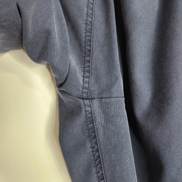 Kit + Ace Navy Blue High Waist Pleated Taper Leg Trouser Pants Size 8 - Picture 11 of 15